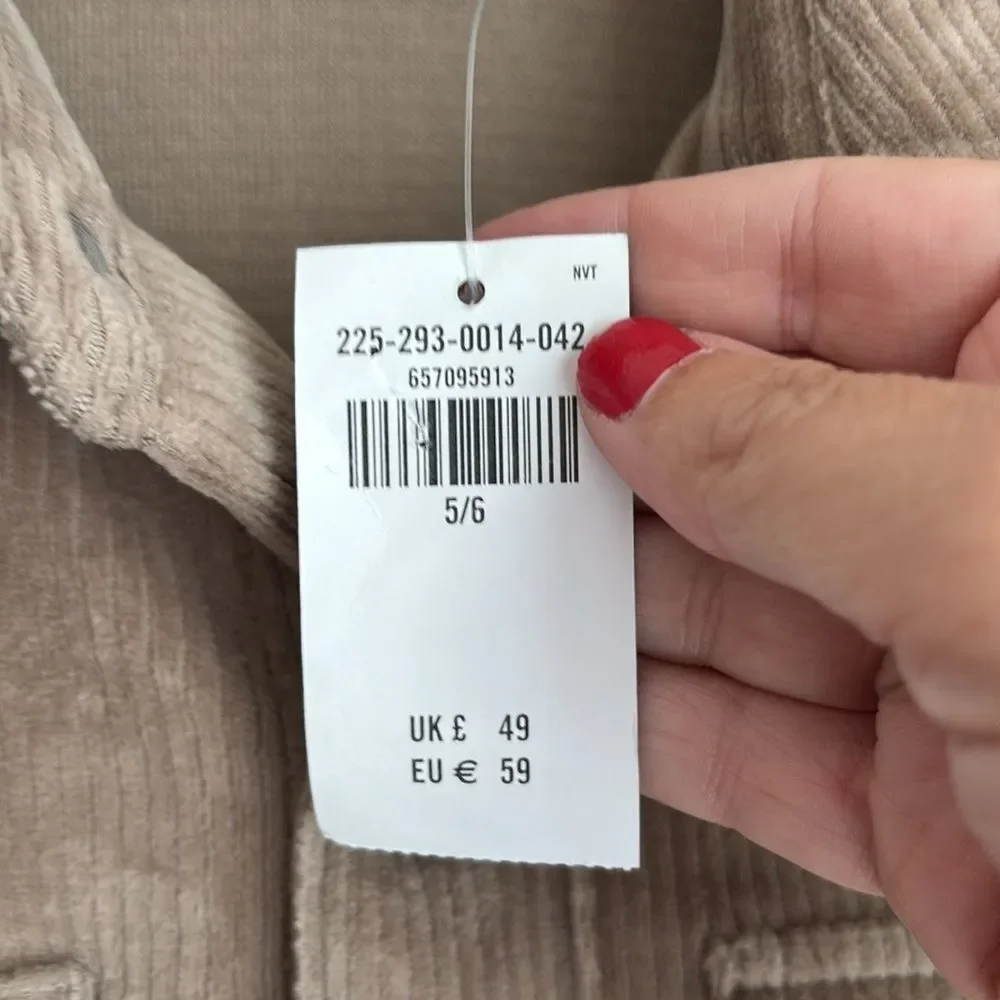 Abercrombie Kids Boys Corduroy jacket shacket long sleeve button down 5/6 NWT! - Picture 8 of 10
